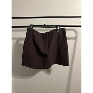 House of Harlow 1960 Plaid Skirt in Brown Size Large